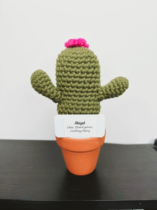 Abigail, The Saguaro Potted Crochet Cactus